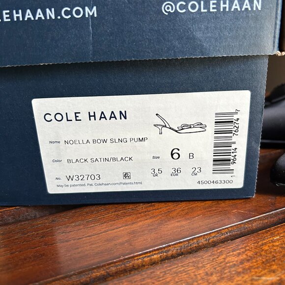 COLE HAAN Women's Noella Bow Sling Pump - NWT - Size 6 - Picture 6 of 6